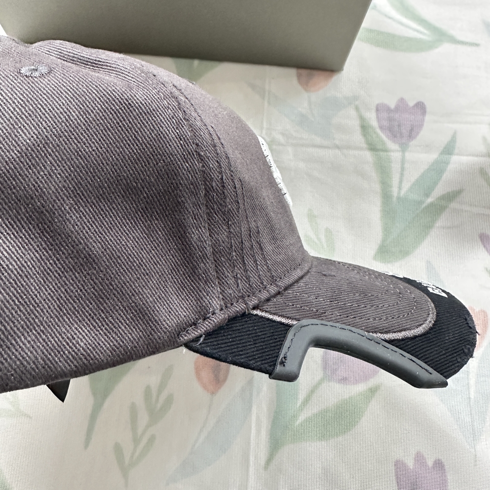 Balenciaga Black Distressed Baseball Cap with Double Brim and Embroidery - Picture 8 of 10